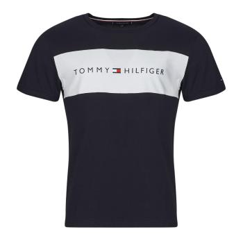 Tommy Hilfiger  SS T-SHIRT BLOCK LOGO  Tričká s krátkym rukávom Modrá