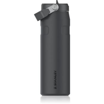 Stanley IceFlow™ Flip Straw Bottle fľaša na vodu z nehrdzavejúcej ocele Black 2.0 710 ml
