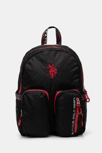 Ruksak U.S. Polo Assn. Bozeman pánsky, čierna farba, veľký, s nášivkou, BIUB65679MIA