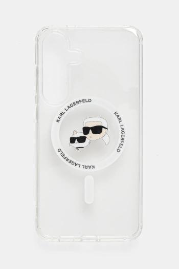 Puzdro na mobil Karl Lagerfeld Samsung Galaxy S25+ biela farba, KLHMS25MHLSKCH