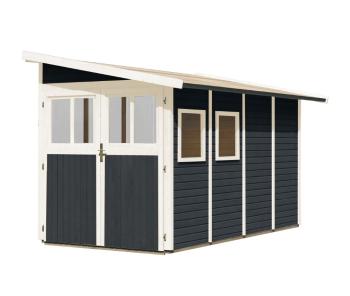 Drevený záhradný domček WANDLITZ 181x355 cm Lanitplast