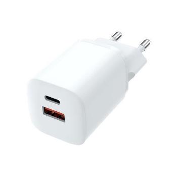 Solight rýchlonabíjačka USB-C + USB-A, GaN 33W PD, biela