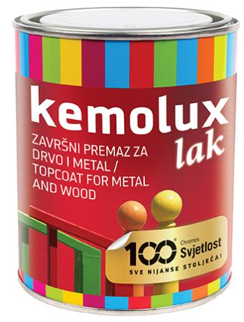 KEMOLUX - Lesklá vrchná farba na kov 0,2 l biely
