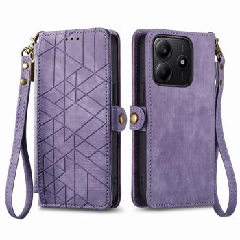 GEOM Peňaženkové puzdro pre Xiaomi Redmi Note 14 5G fialové