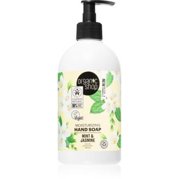 Organic Shop Organic Minty Jasmine tekuté mydlo na ruky s hydratačným účinkom 500 ml