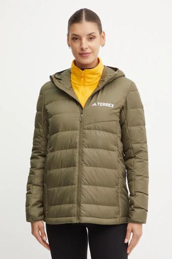 Páperová športová bunda adidas TERREX Multi zelená farba, prechodná, JE6718