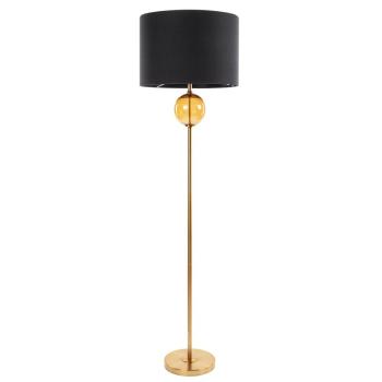 ArtFir Stojaca lampa LEONA | čierna/zlatá 46 x 165 cm