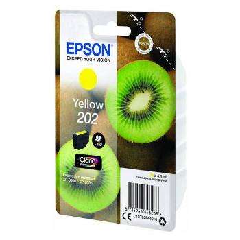 Epson originál ink C13T02F44010, 202, yellow, 1x4.1ml, Epson XP-6000, XP-6005, žltá