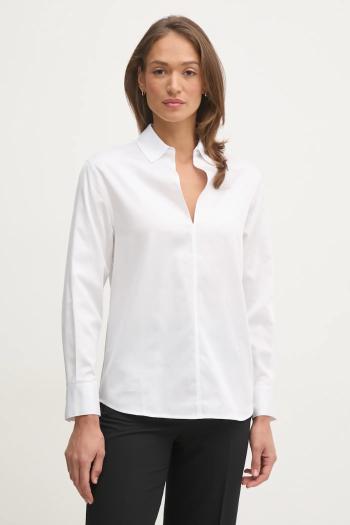 Bavlnená blúzka Calvin Klein dámska, biela farba, jednofarebná, K20K208378