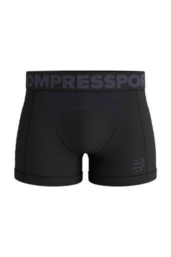 Boxerky Compressport čierna farba, AM00130B