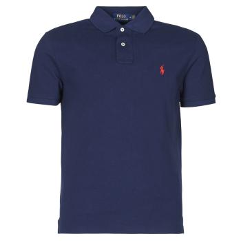 Polo Ralph Lauren  POLO AJUSTE DROIT EN COTON BASIC MESH LOGO PONY PLAYER  Polokošele s krátkym rukávom Námornícka modrá