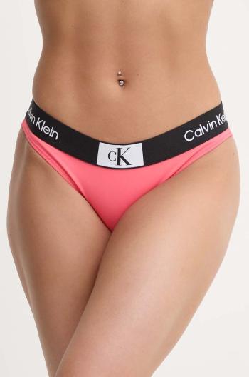 Plavkové nohavičky Calvin Klein ružová farba,KW0KW02353