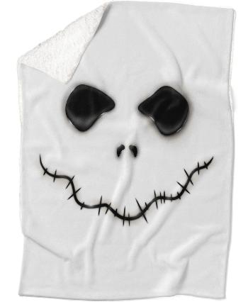 Deka Skeleton face (Podšitie baránkom: ÁNO)