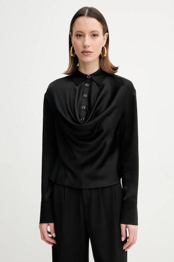 Blúzka Marciano Guess LINDA dámska, čierna farba, jednofarebná, 5GGH01 7246A