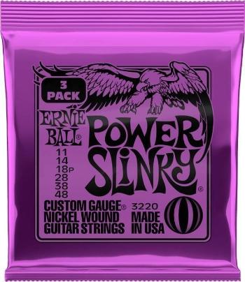 Ernie Ball 3220 Power Slinky 3-Pack Struny pre elektrickú gitaru