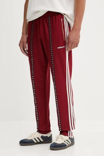 Tepláky adidas Originals bordová farba, s nášivkou, KA4391