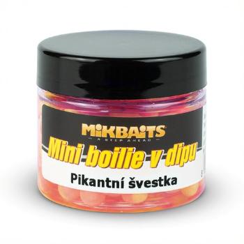 Mikbaits mini boilie v dipe 6-8 mm 50 ml-pikantná slivka