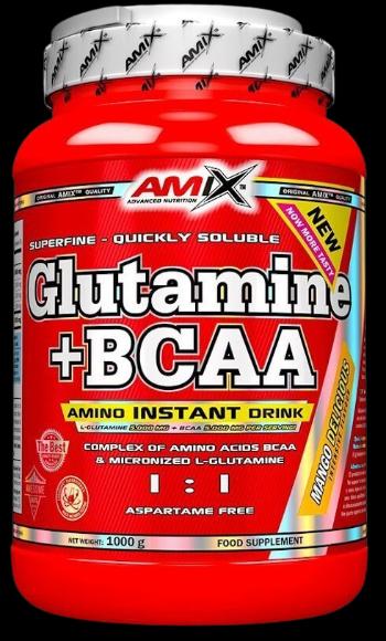 AMIX L-Glutamine + BCAA powder pomaranč 1000 g