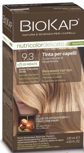 Biokap BIOKAP DELICATO RAPID barva na vlasy - 9.3 Světlá zlatá blond 135 ml