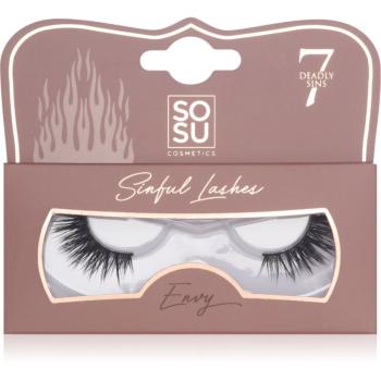 SOSU Cosmetics 7 Deadly Sins Lashes umelé mihalnice Envy 1 ks