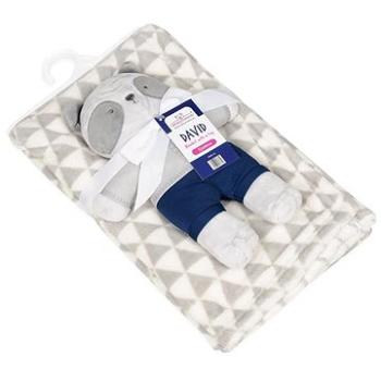BABYMATEX Deka s hračkou Panda Grey 75 × 100 cm (5902675062312)