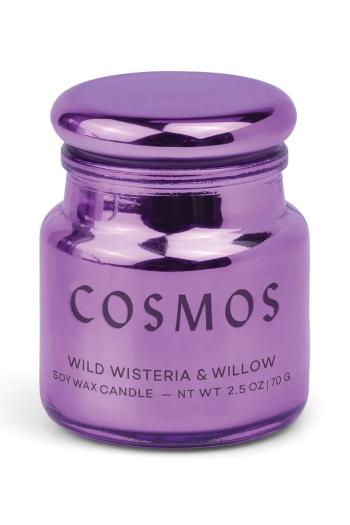 Vonná sójová sviečka Paddywax Wisteria Willow 71 g fialová farba