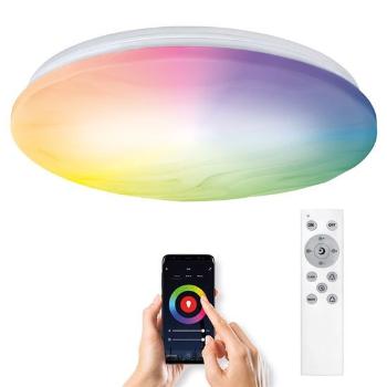 SOLIGHT WO792 LED SMART STROPNE SVETLO WAVE, 30W, 2300LM, WIFI, RGB + CCT, DIALKOVE OVLADANIE