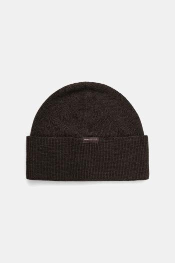 Čiapka s prímesou vlny Armani Exchange zelená farba, XM001534 AF14008