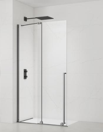 Sprchová zástena walk-in 120 cm SAT Xmotion PVD Gun metal SATBWIXM120GM