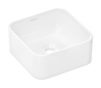 Umývadlo na dosku Hansgrohe Xuniva Q 30x30 cm bez otvoru pre batériu, bez prepadu 60167450