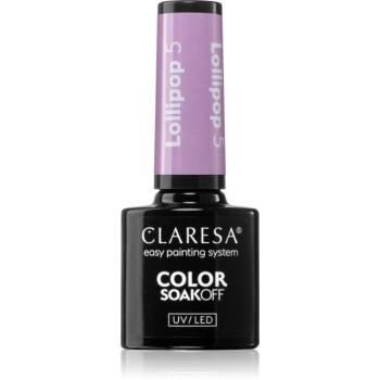 Claresa SoakOff UV/LED Color Lollipop gélový lak na nechty odtieň 5 g