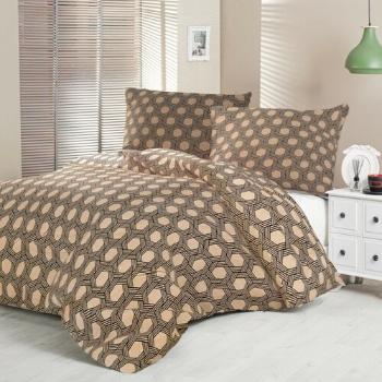 Kvalitex Saténové obliečky Luxury Collection Carero béžová, 140 x 220 cm, 70 x 90 cm