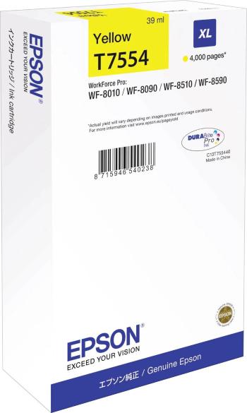 Epson T7554 XL C13T75544N žltá (yellow) originálna cartridge