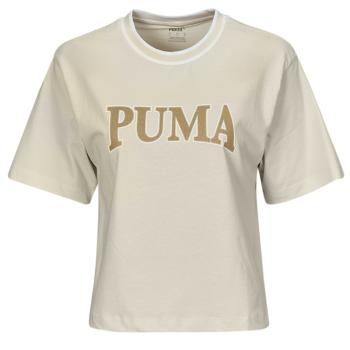 Puma  PUMA SQUAD GRAPHIC TEE  Tričká s krátkym rukávom Béžová