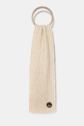 Šál s prímesou vlny Superdry béžová farba, jednofarebný, W9310079A-9VI