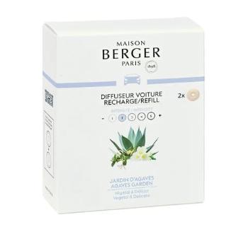 Maison Berger Paris Náhradná náplň do difuzéra do auta Agaves Garden (Car Diffuser Recharge/Refill) 2 ks