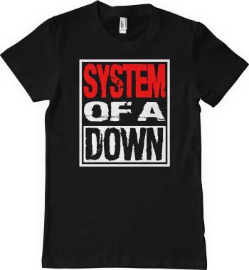 System of a Down Tričko Logo Unisex Black 2XL