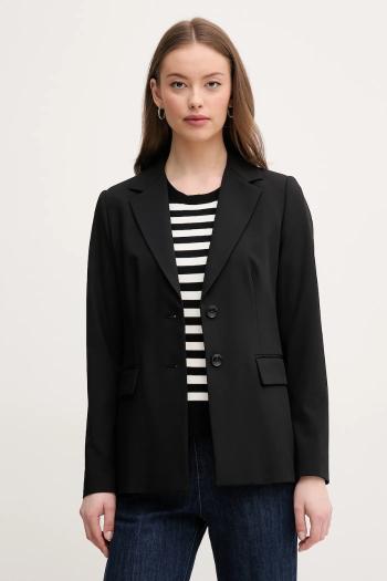 Sako United Colors of Benetton čierna farba, jednoradové, jednofarebné, 2R4CDW02W