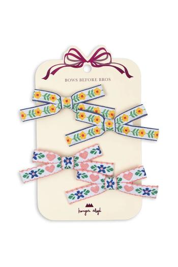 Detské sponky Konges Sløjd 4 PACK MINI BOW HAIR CLIPS 4-pak KS102797
