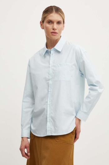 Bavlnená košeľa A.P.C. chemise boyfriend brodee dámska, voľný strih, s klasickým golierom, COEVD.F12550