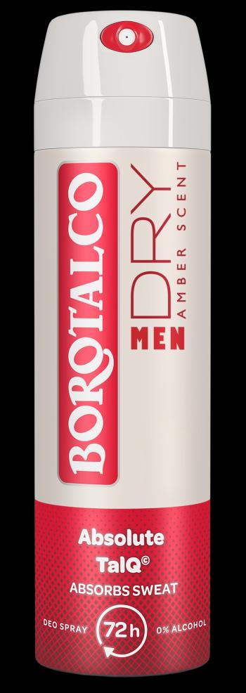 BOROTALCO Men Dry Amber Scent, Dezodorant sprej pre mužov 150 ml