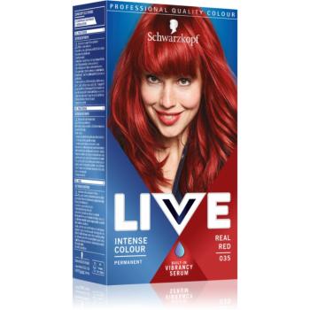 Schwarzkopf LIVE Intense Colour permanentná farba na vlasy odtieň 035 Real Red 1 ks