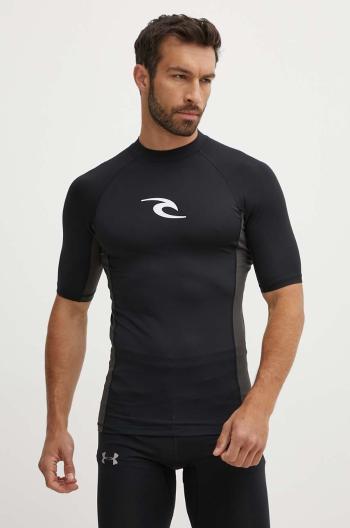 Plavecké tričko Rip Curl čierna farba