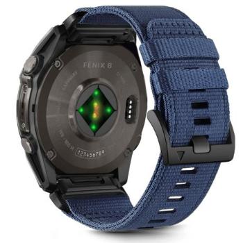 Tech-Protect Nylon Classic remienok na Garmin Fenix 5 / 6 / 6 Pro / 7 / 8 47mm / E, navy