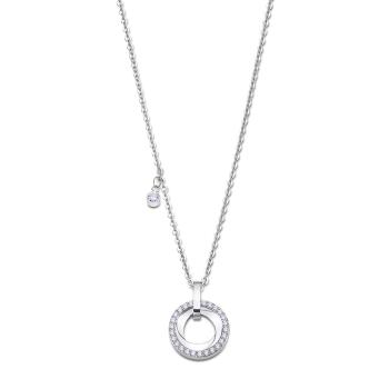 Lotus Style Elegantný oceľový náhrdelník so zirkónmi Woman Basic LS2176-1 / 1
