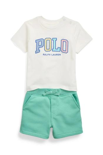 Sada pre bábätká Polo Ralph Lauren biela farba, 320966475001