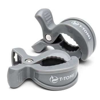 T-TOMI kočíkový štipec 2 ks, Grey (8594166542433)