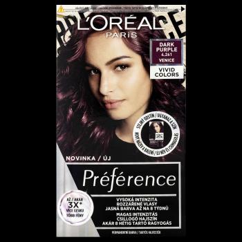 L'ORÉAL PARIS Préférence Vivid Colors permanentná farba vlasov 4.261 Venice 150 ml