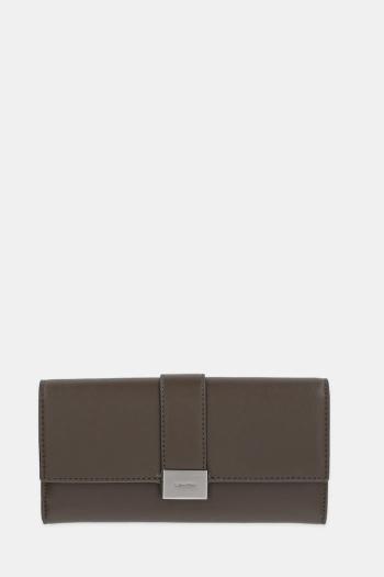 Peňaženka Calvin Klein dámska, hnedá farba, K60K612964