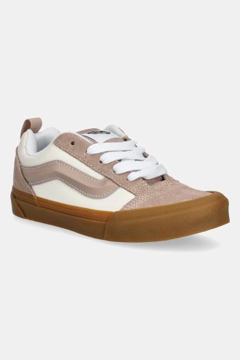 Detské tenisky Vans Knu Skool hnedá farba, VN000D2TBRO1